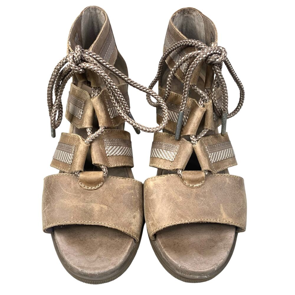 Sorel Women’s Joanie Brown Gladiator Wedge Sandal Size US 7.5 - Picture 7 of 10